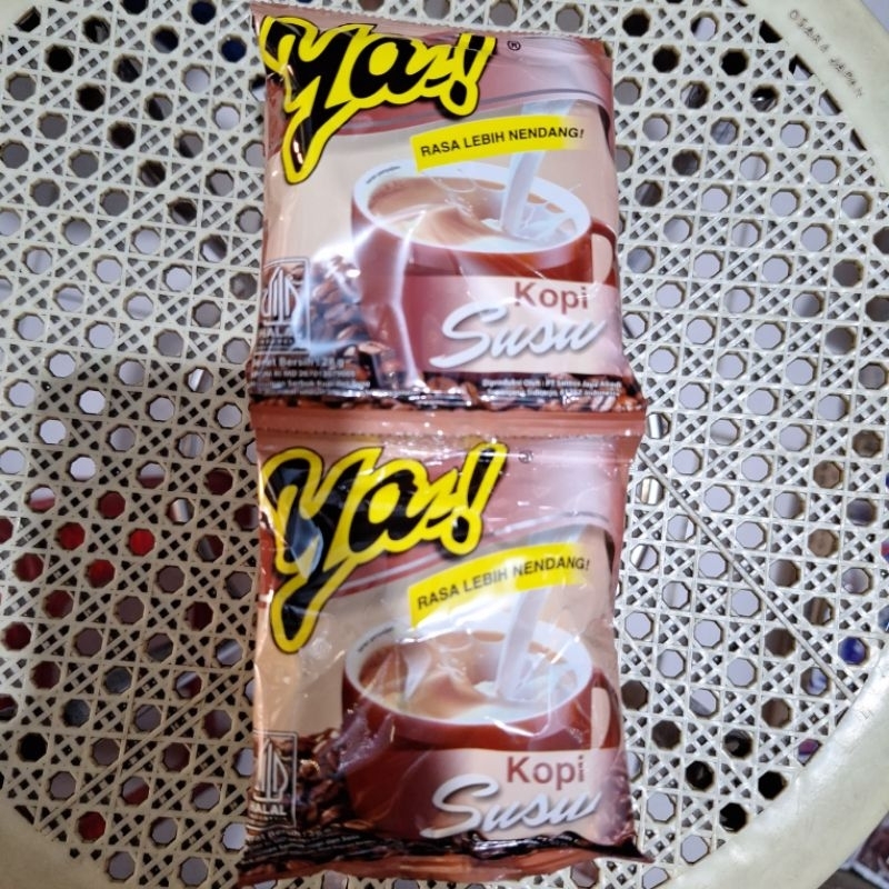 

kopi ya kopi susu 1 renteng isi 10 pcs
