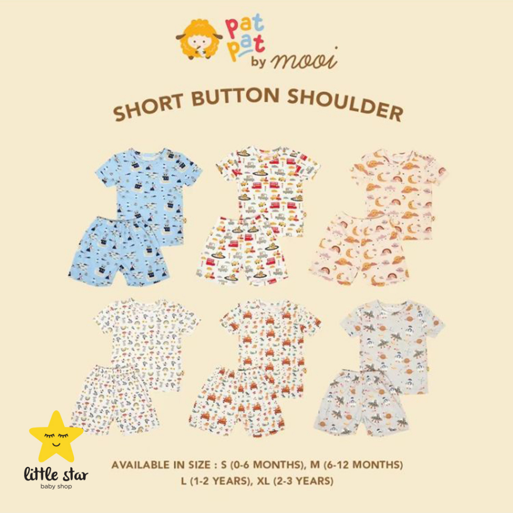 Mooi Patpat Setelan Pendek Anak Bayi Cewek Cowok | Set Baju