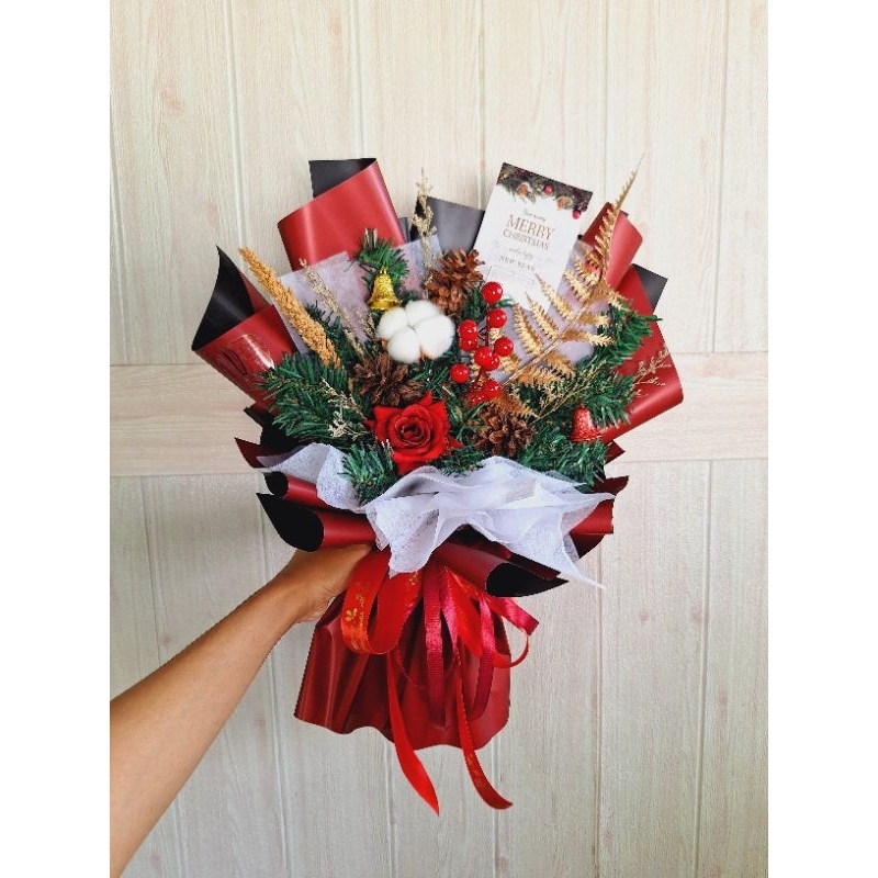 

Handbouquet christmas/buket natal/kado natal/buket semarang/kado natal semarang