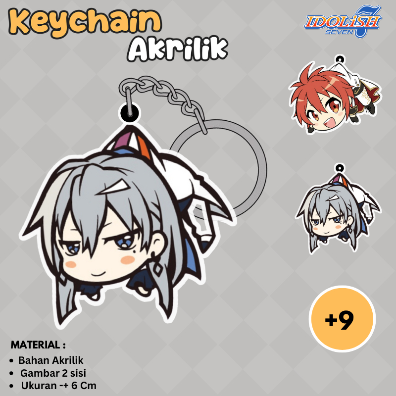 [Idolish7] Gantungan kunci & strap handphone full akrilik versi Yuki karakter anime Idolish7
