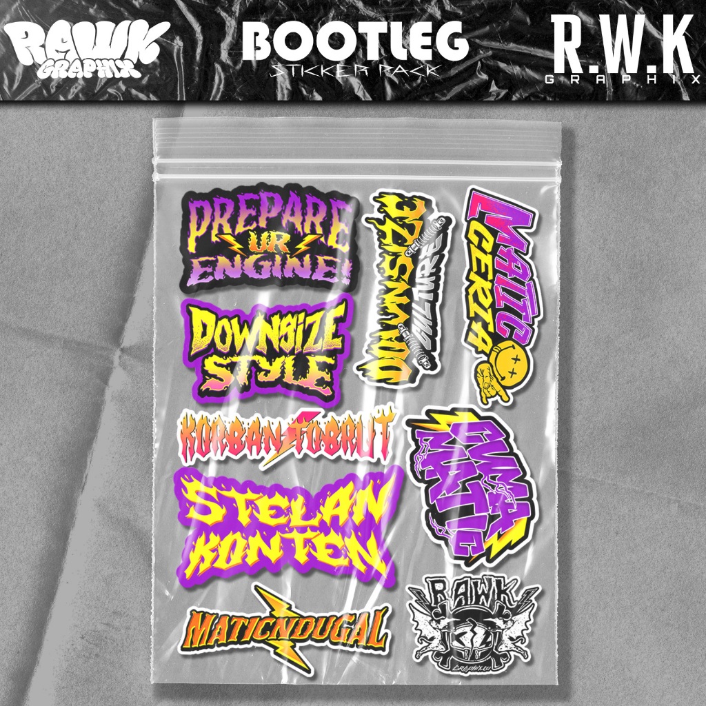 Sticker Pack Permetikan Matic Ndugal Korban Tobrut Bahan Vinyl Stiker Untuk Hp Laptop Tumbler Helm C