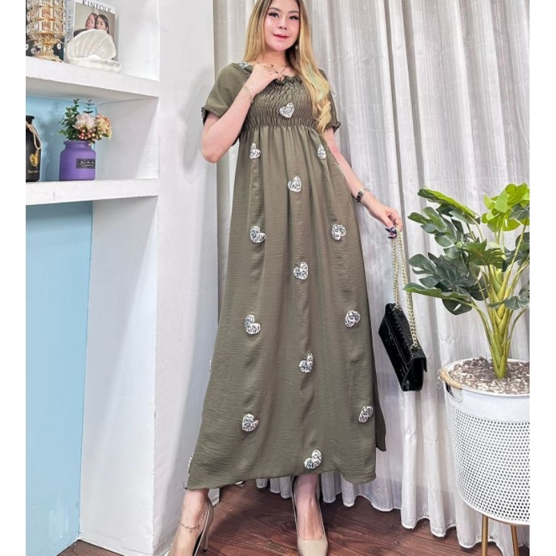 BISA COD ARDES 2 DASTER CRINKLE POM POM TERBARU BAJU TIDUR MURAH BAHAN KRINKLE TEBAL MOTIF POLOS HOM