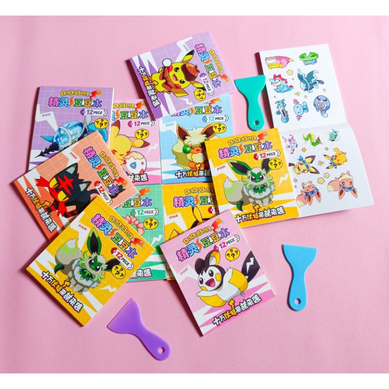 

Sticker Buku Notebook Dodoben Motif Karakter Pokemon / Sticker Notebook Book Sanrio + Spatula
