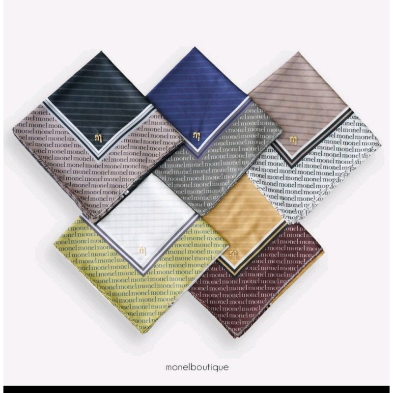 Monel - Hijab / Kerudung Segi empat printing motif - Yesha