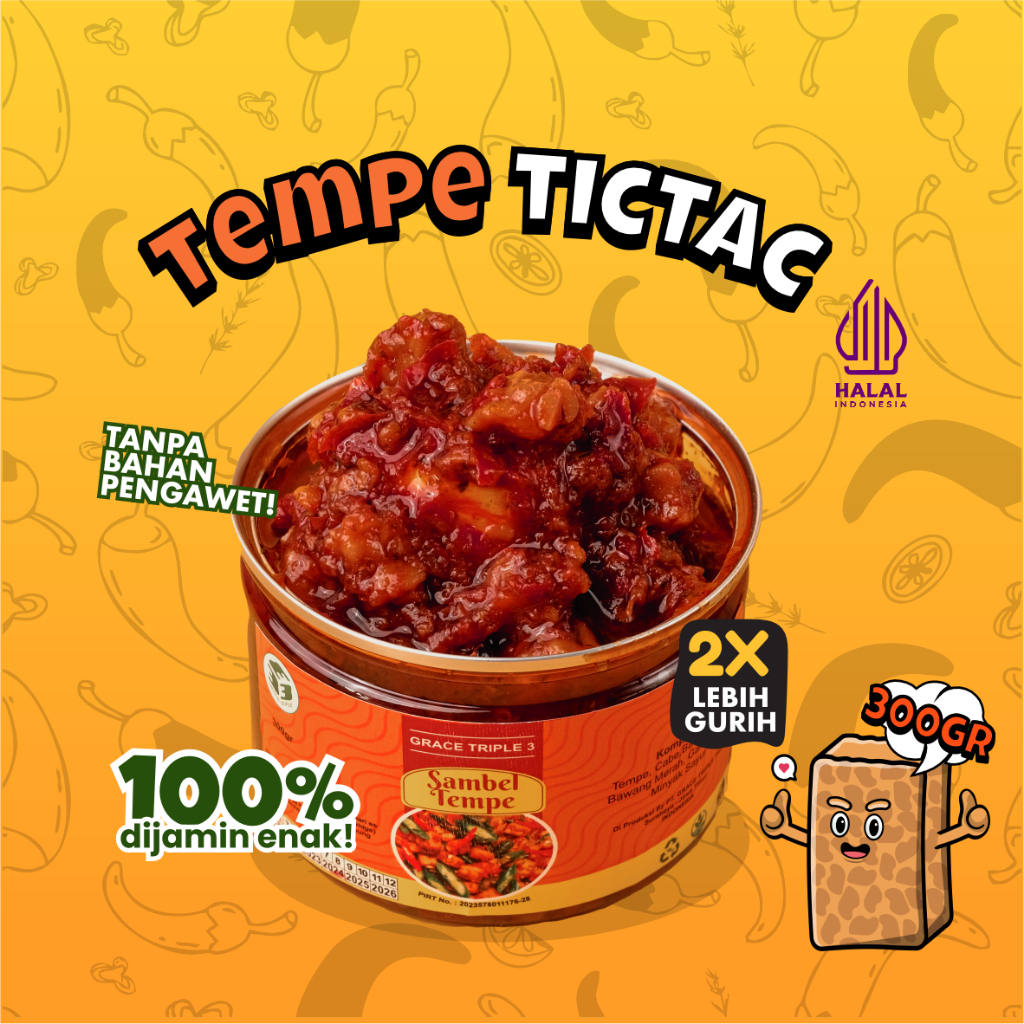 

Grace Sambel - Sambal Tempe Tictac 300 gr