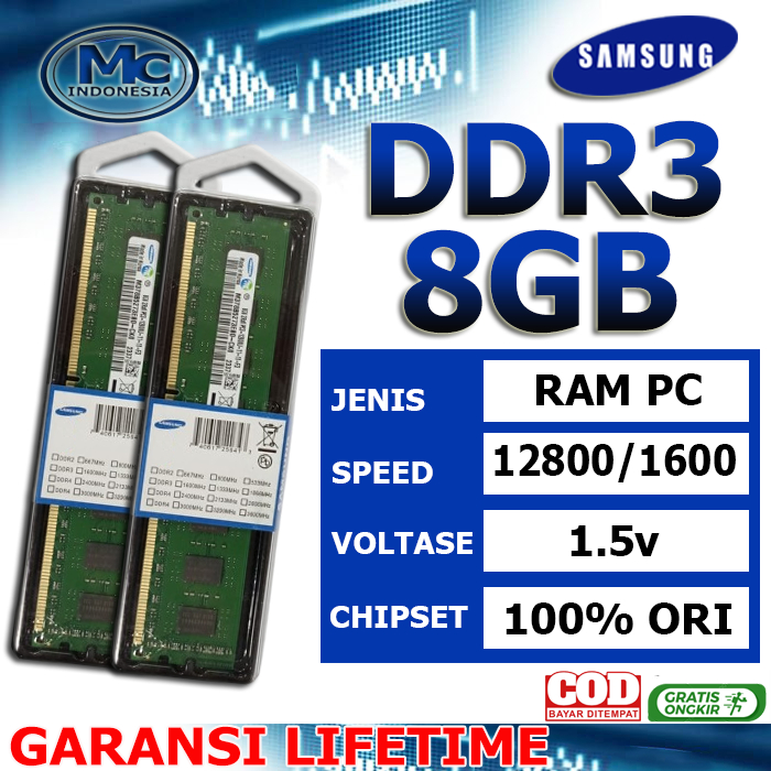 RAM PC DDR3 8GB DDR3 12800