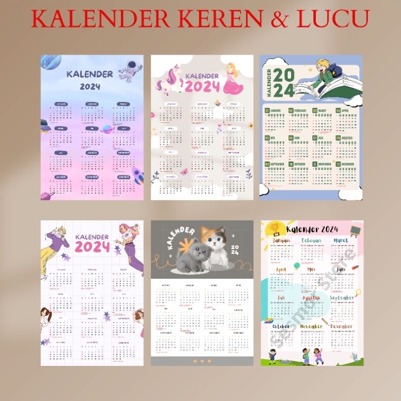 

KALENDER DINDING 2025 KEREN & LUCU