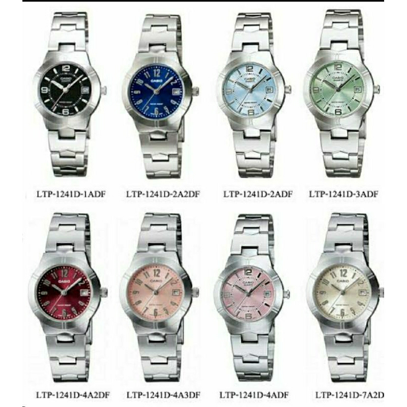 Jam Tangan Wanita Casio LTP-1241D Original Bergaransi