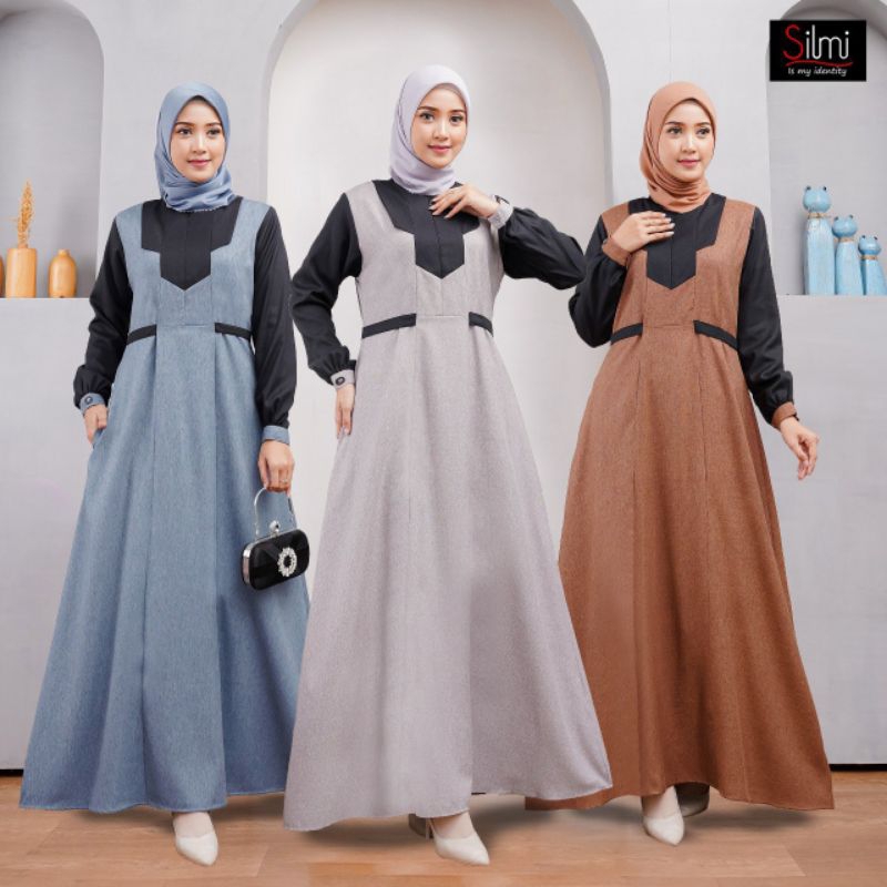Gamis terbaru Ghina Dress original by silmi