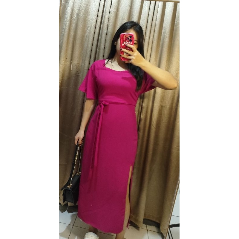 DRESS CRINKLE PREMIUM SUPER FREE SIZE GAUN CRINKLE DRESS PREMIUM CRINKLE