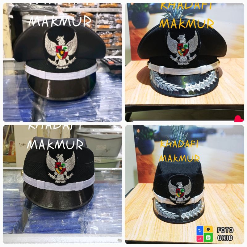 Topi Pet PDU Lurah / Kepala desa Pria dan wanita