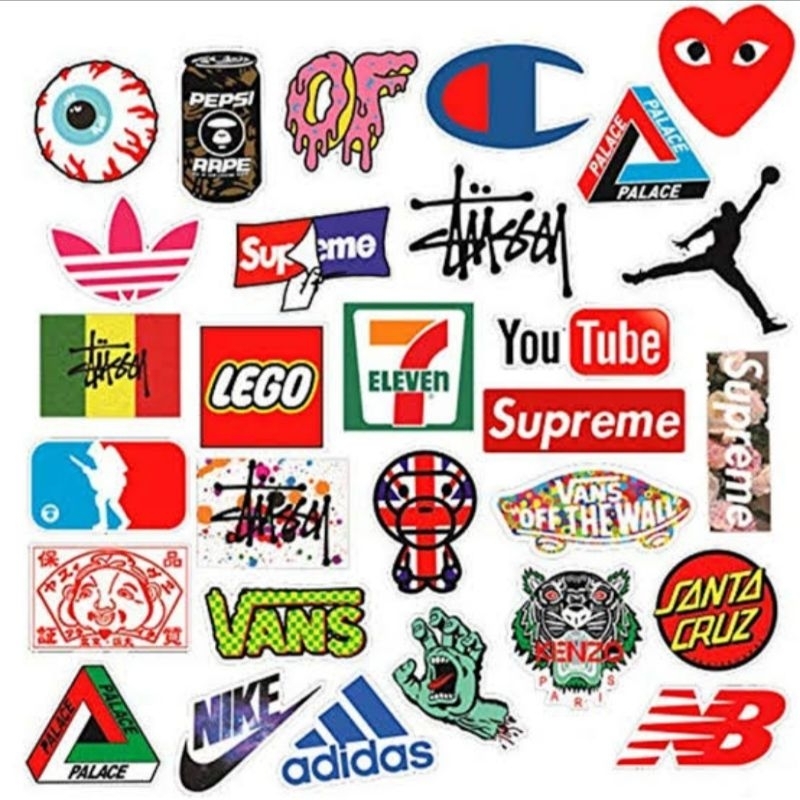 

Stiker Pack Logo Brand Aesthetic WaterProof