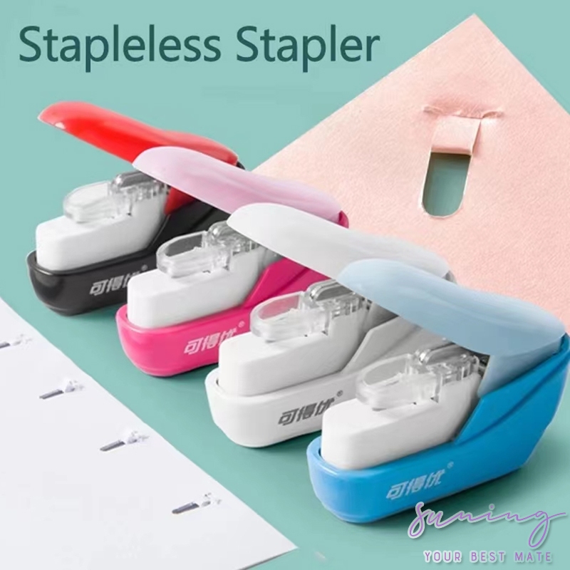 

Magic Stapler KW-trio Stapless /Stapler Unik Tanpa Isi (4 WARNA PILIHAN)-Suning Mall