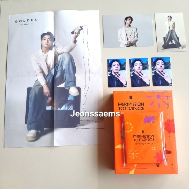 Sharing PC Photocard Official BTS Jungkook LD Luckydraw Postcard Poster PTD Permission To Dance in L