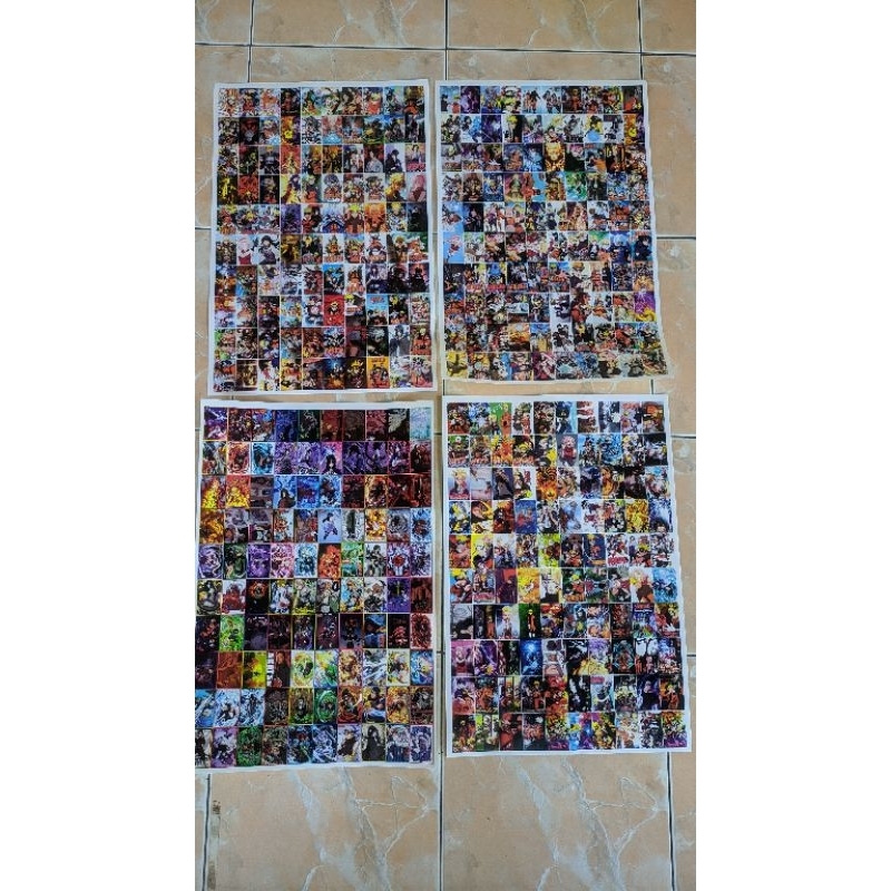 

setiker naruto lembaran, isi 100 pcs (belum potongan)