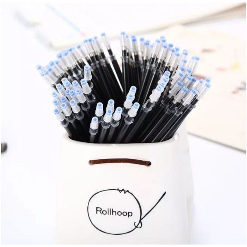 

Refill tinta pulpen gel tinta pena cair isi ulang 0,5mm tinta pulpen warna hitamDESKRIPSI : Ukuran : ± 13 Cm Warna : Hitam, Biru, Merah