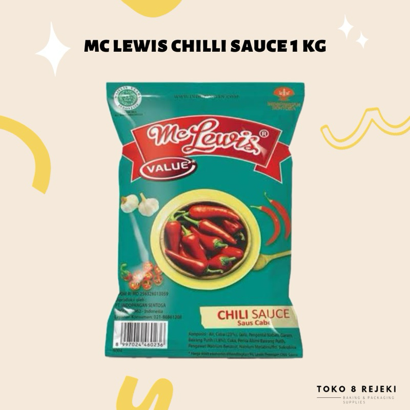 

MC LEWIS CHILLI SAUCE SAUS SAMBAL 1 Kg