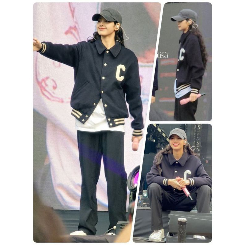 Jaket Varsity LISA custom tulisan bordir