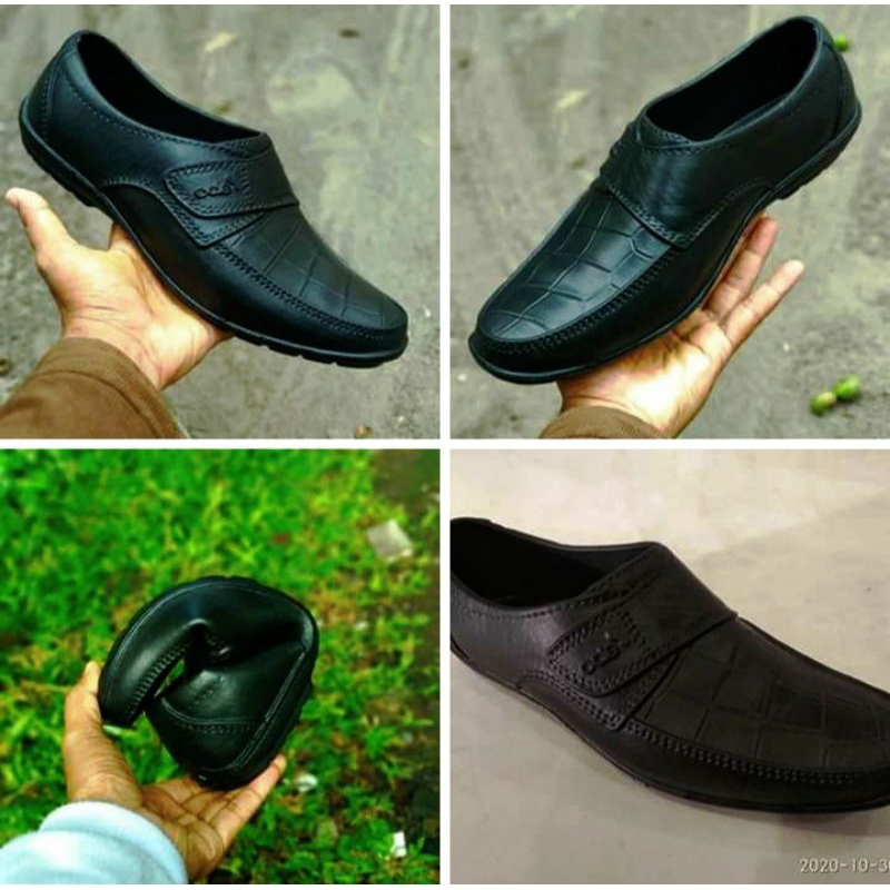 Sepatu Pantofel Kerja Pria Karet Ode EMS-299 by Ardiles Man 40-45 / Sepatu Formal / Sepatu Slip On P