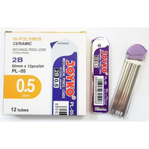 

Isi pensil Mekanik joyko 0.5 lead (1 Pack isi 12 Tube)