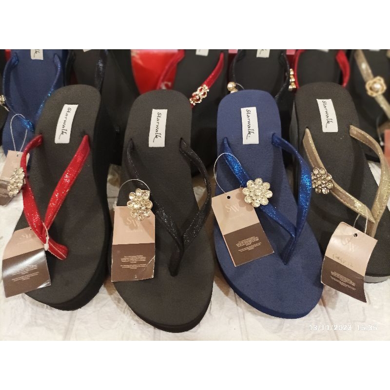 SENDAL SANDAL WEDGES WANITA STARWALK TULIP 12 ORIGINAL ASLI PROMO MURAH DISKON