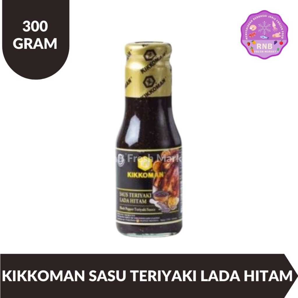 

Kikkoman Saus Teriyaki Lada hitam Netto 300 Gram