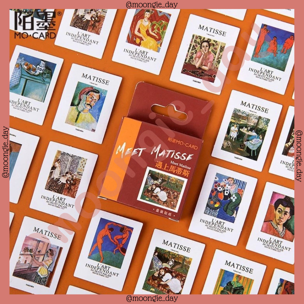 

40-45 PCS/BOX STIKER KERTAS TEMA MEET MATISSE PAINTING LUKISAN MATISSE VINTAGE JADUL BULLET JURNAL DIY DIARY SCRAPBOOK LUCU MURAH STICKERS