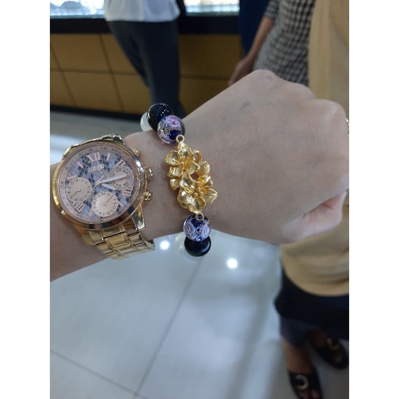 Gelang Bunga Emas murni Semarang kadar 999