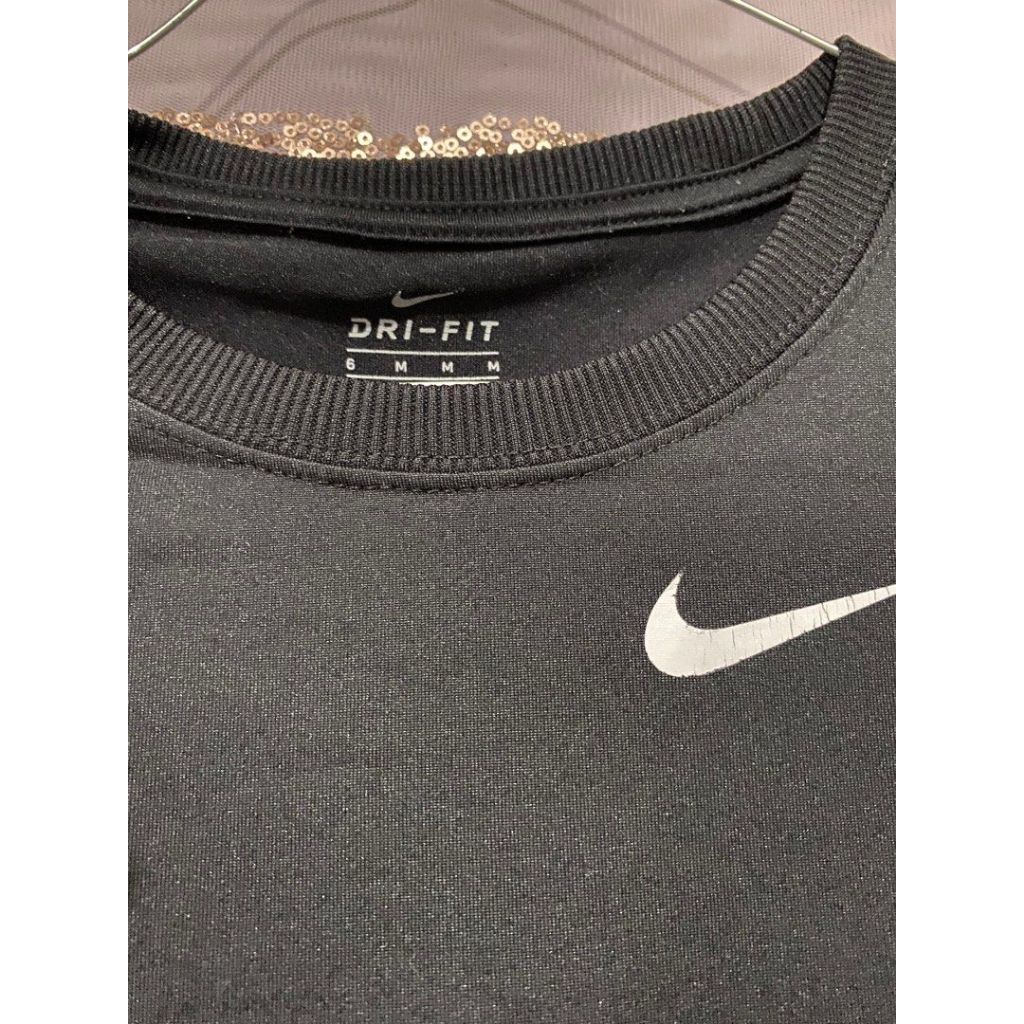 Sweater Nike Ceklis | Basic Hitam Putih Lengan Panjang | Crewneck Olahraga Sport Cotton Flecee