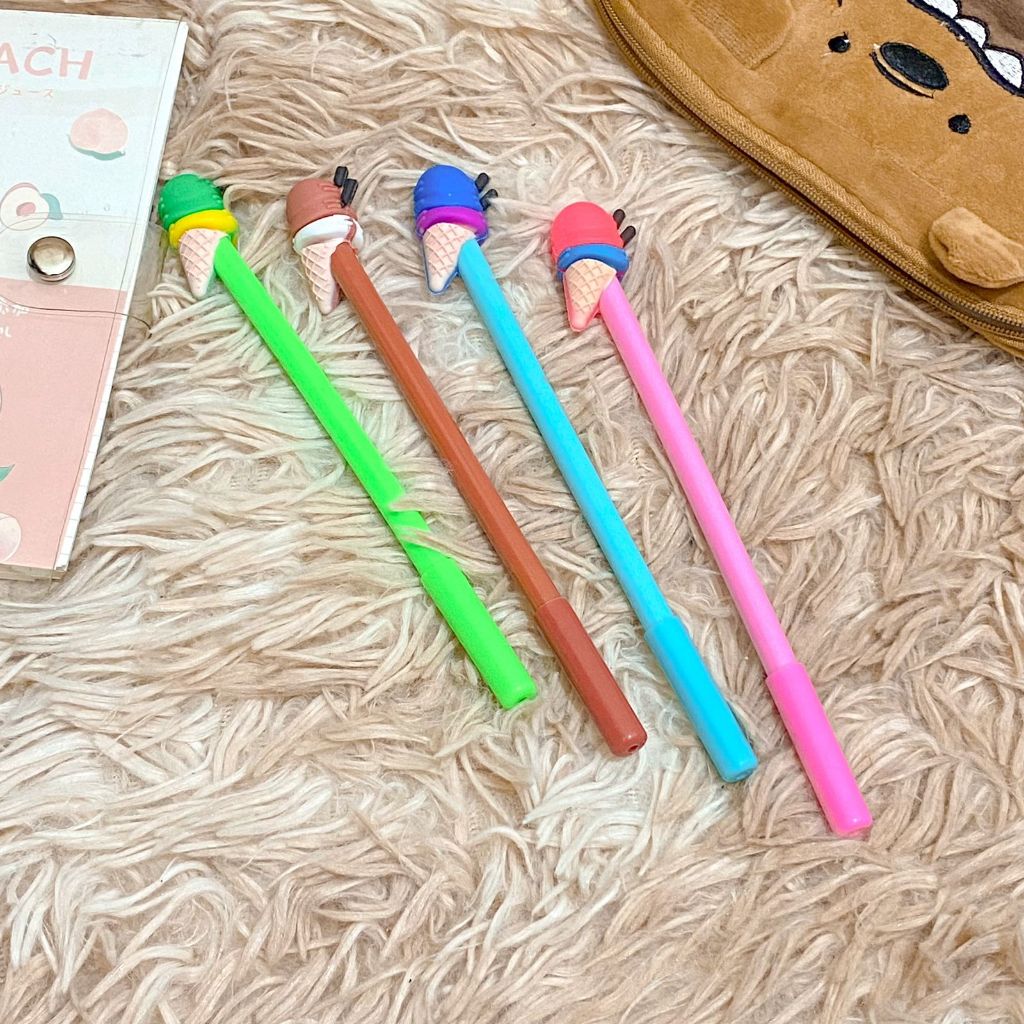

Pen Gel Hitam Es Krim Cone Lucu PGK 1070