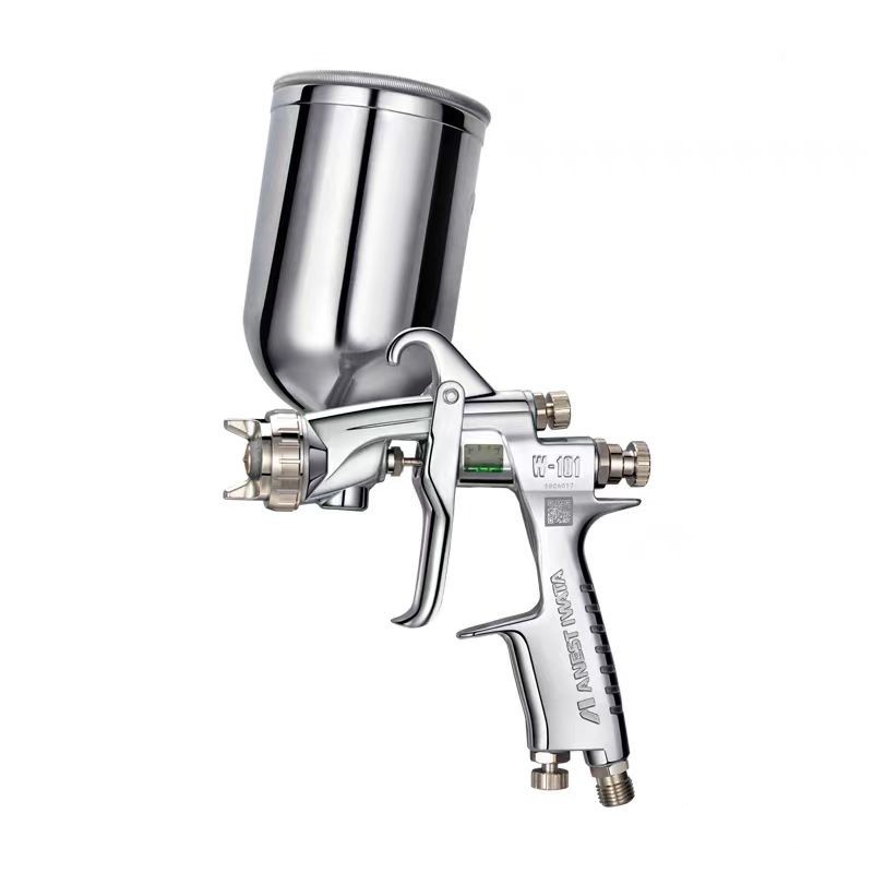 Japan W101  ANEST IWATA HVLP Spray Gun 400CC Paint Pot Cup 1.3mm Car Automotive Furniture W-101