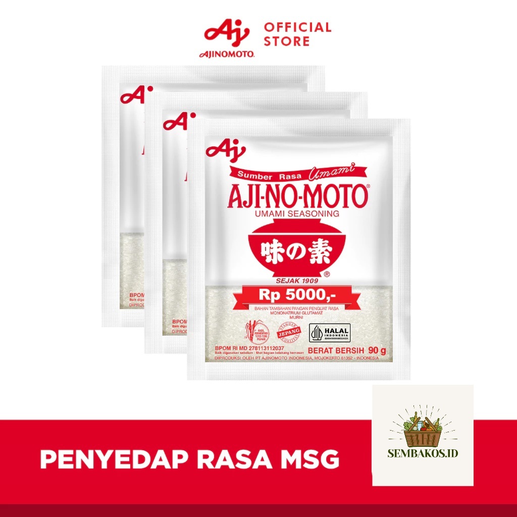 

Ajinomoto 5000/ Micin 5000/ Penyedap Rasa MSG 90g