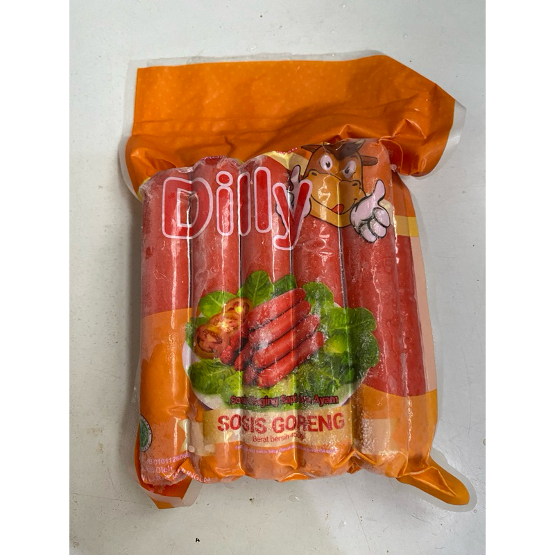 

DILLY Sosis Goreng 450 Gram Isi 10 PCS Sosis Sapi/Beff