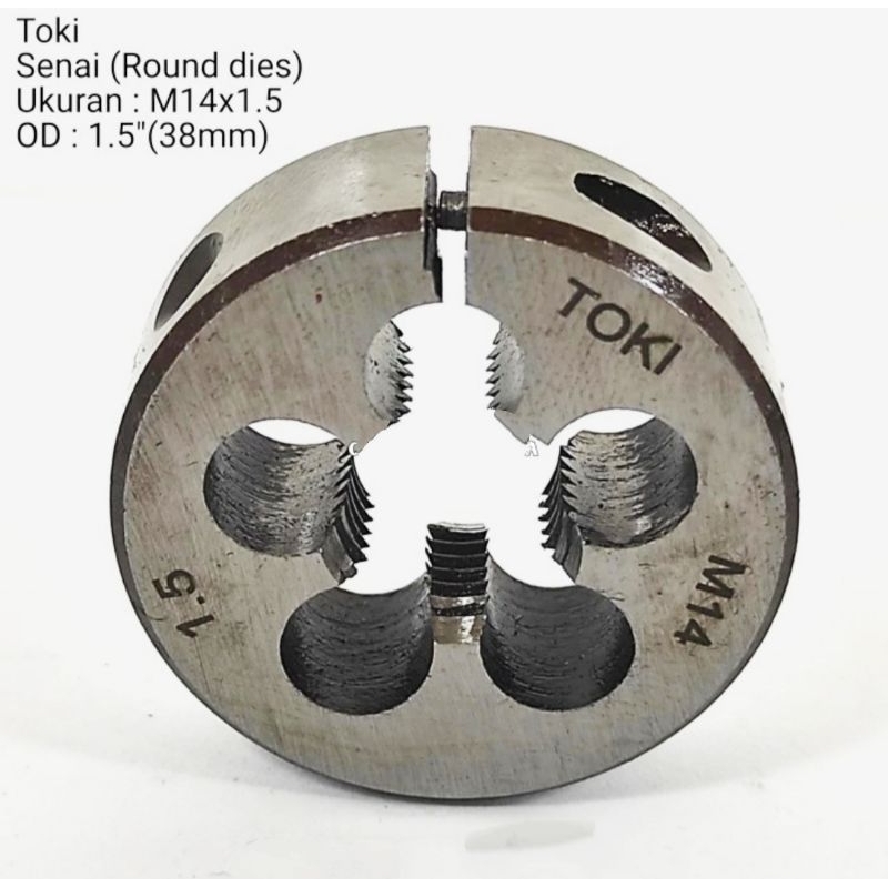 Mata Senai M14 x 1.5 Drat Luar Baut Mata Snei Snai Dies Head M14x1.5