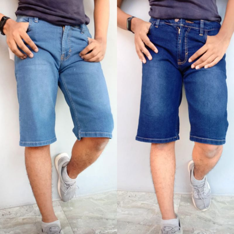 CELANA PENDEK JEANS PRIA SIZE 27-38 JEANS PENDEK COWOK JUMBO