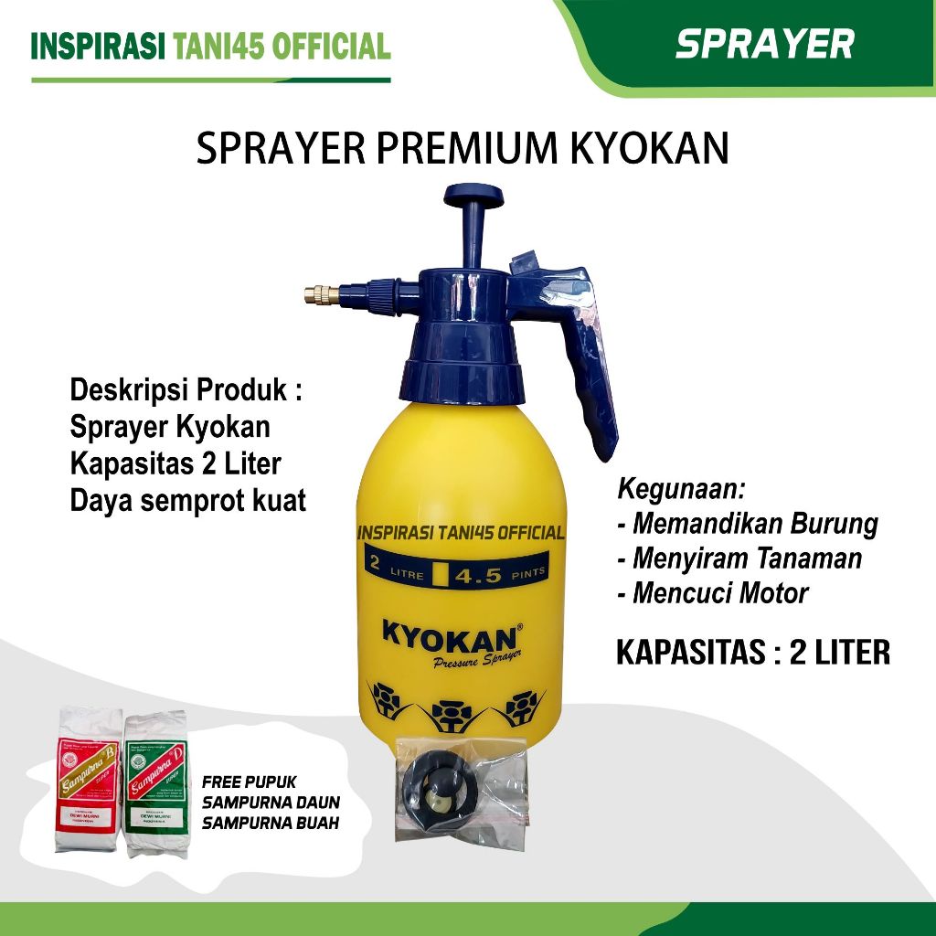 Sprayer Kyokan 2 liter/Semprotan Kyokan 2 liter/Kyokan 2 liter/Botol Kyokan 2 liter/Alat Semprot Kyo