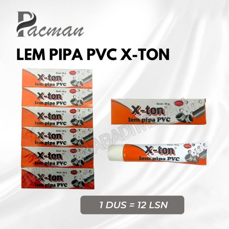 (1Pcs) Lem X-TON / Lem Pipa PVC X-Ton 40gr / Lem Pipa Paralon PVC X-Ton Tube 40gr