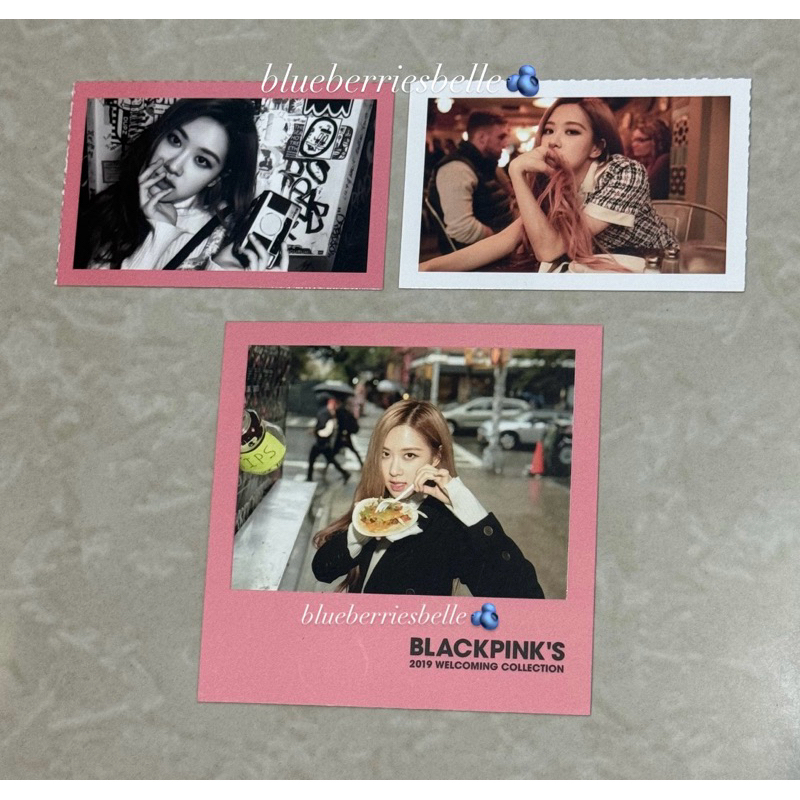 OFFICIAL POLAROID PHOTOCARD ROSÉ 2019 BLACKPINK WELCOMING COLLECTION WELCOL