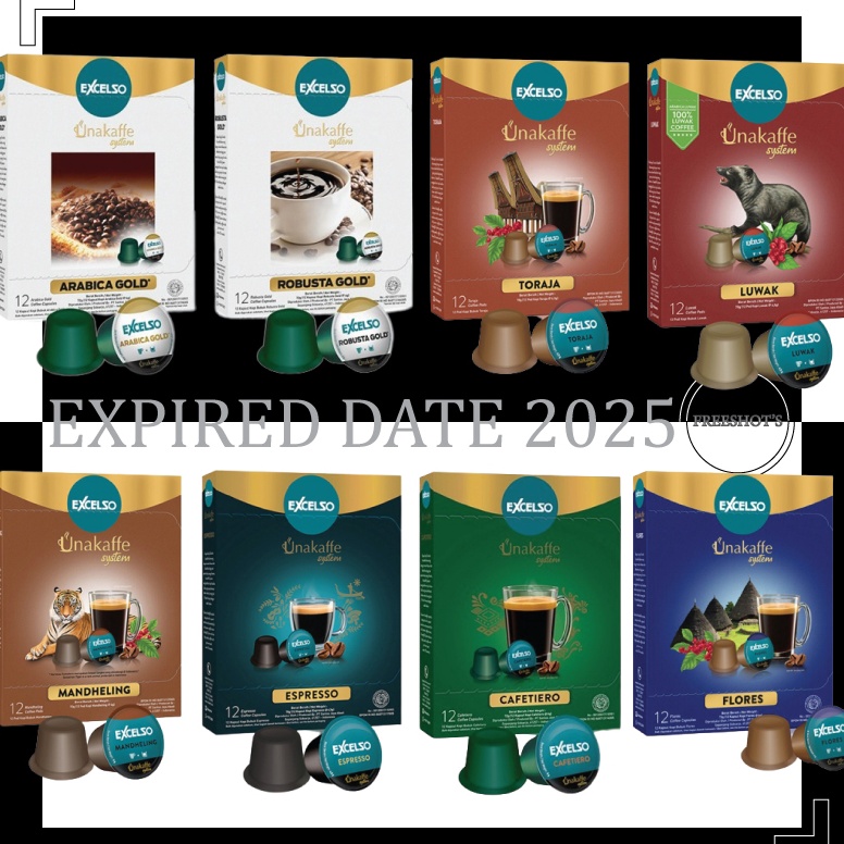 

GROSIR EXCELSO CAPSULE UNAKAFFE Kopi Kapsul Ventura All Variant 12 pods