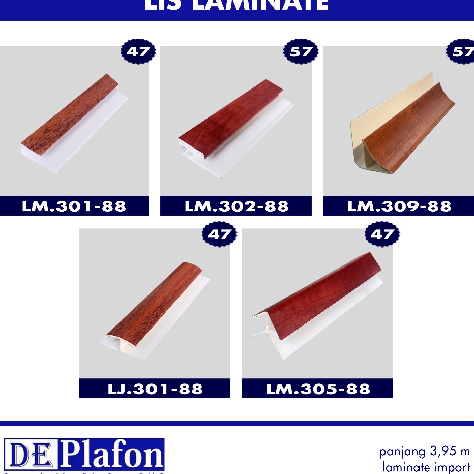 Mega Sale Akhir Tahun Diskon Besar Menanti Anda De Plafon  LIS PVC  LIST PVC LAMINATE IMPORT PINGGIR