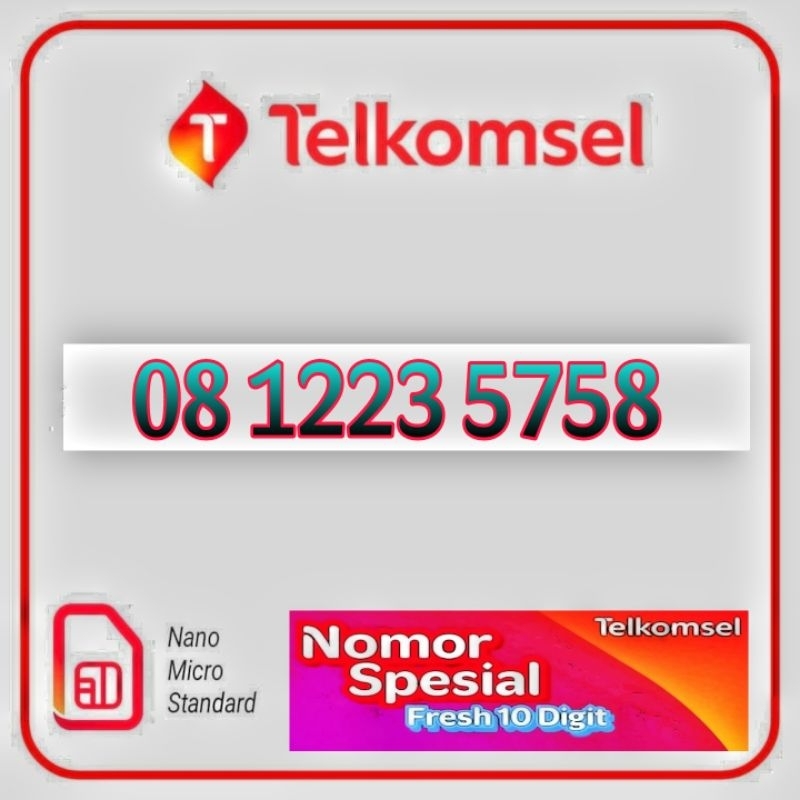 Nomor cantik simpati 10 digit nomer kartu perdana Telkomsel simpati prabayar 10digit limited edition