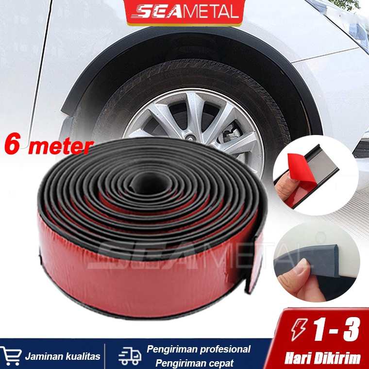 SEAMETAL Stiker Pelindung Fender Mobil Karet Fender Mobil Over Fender Universal Fender Mobil Karet P