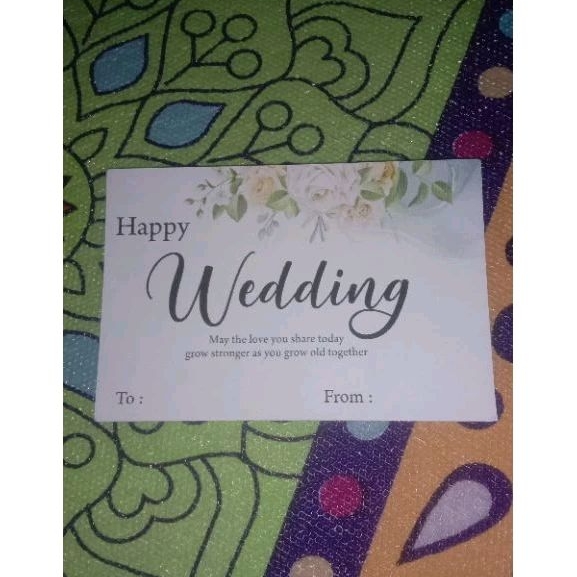 

Bungkus kado + Kartu ucapan