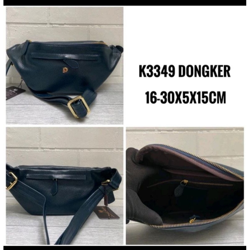 Preloved Tas Papillon K3349 Biru Dongker/ Tas Wanita / Tas Kulit