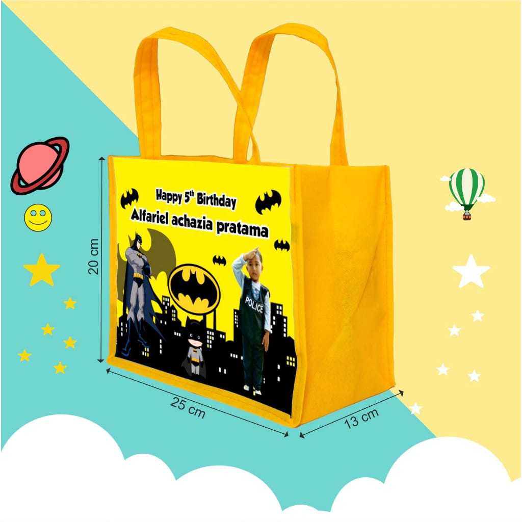 

Tas Ulang Tahun / Goodie bag Ulang Tahun / Souvenir Ultah Bisa tambah foto anak