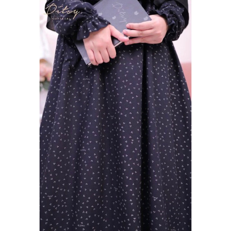 Ditsy Viridity Black Size XS (Preloved)