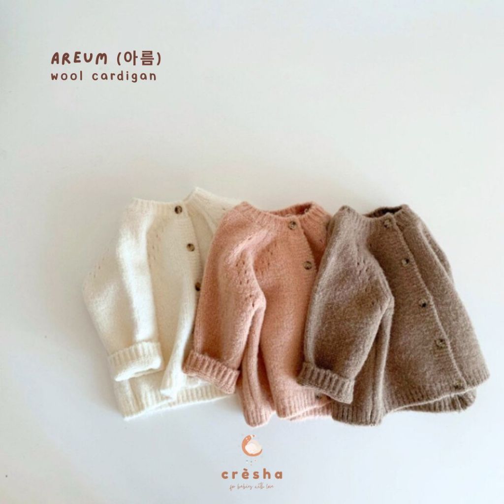 Cresha - Areum Cardigan | Cardigan Anak | Cardigan Bayi Korean Style