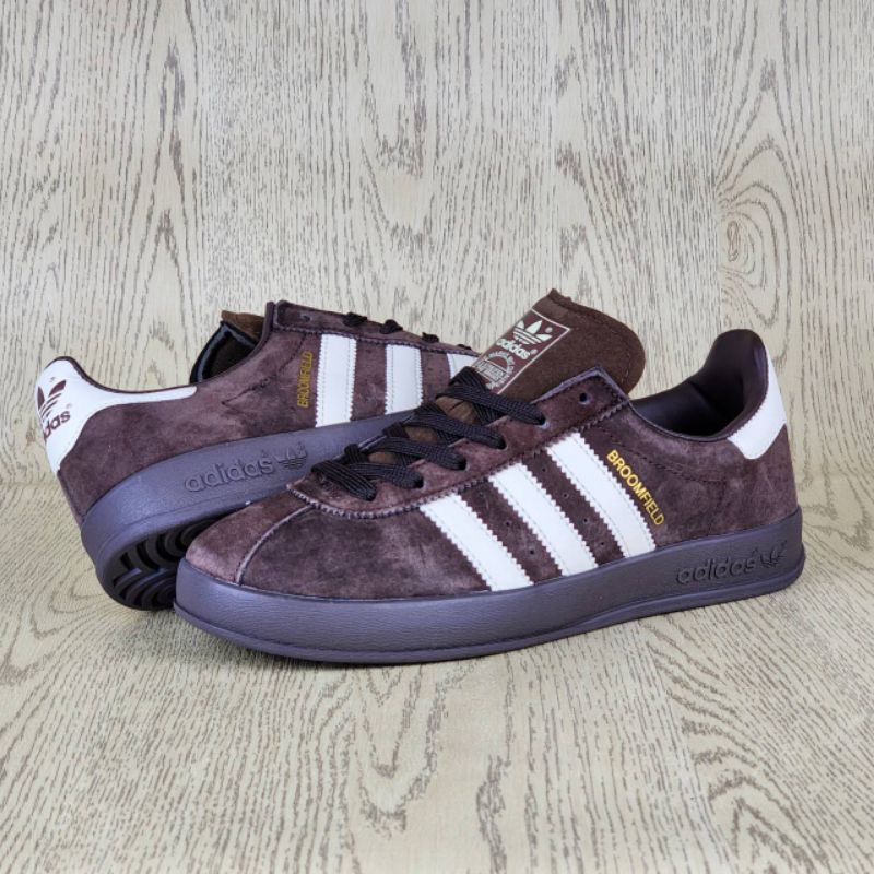 Adidas Broomfield Brown White 100% BNIB