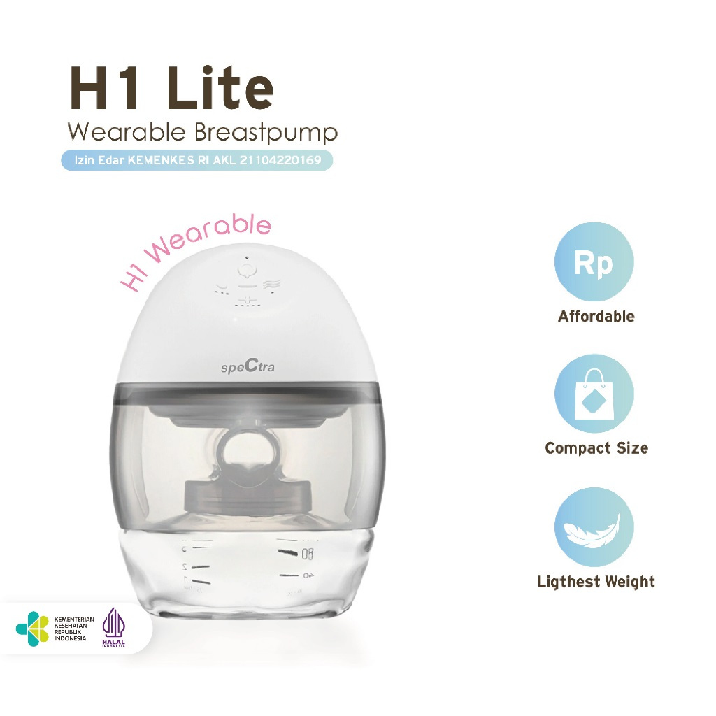 Pompa ASI Elektrik Spectra H1 Lite - H1 Premium / Wearable Electric Breastpump / Spectra Hands Free 