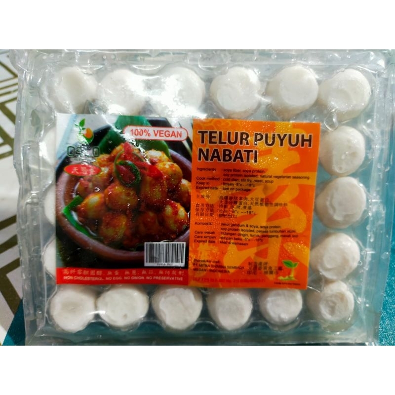 

Telur Puyuh Vegan isi 30